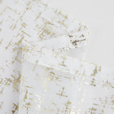 72" White And Gold Abstract Shower Curtain - Homeroots - Flyclothing LLC
