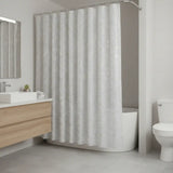72" White And Gold Abstract Shower Curtain - Homeroots - Flyclothing LLC