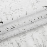 72" White And Silver Abstract Shower Curtain - Homeroots - Flyclothing LLC