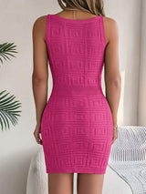 V-Neck Wide Strap Sweater Dress - Trendsi - Flyclothing LLC