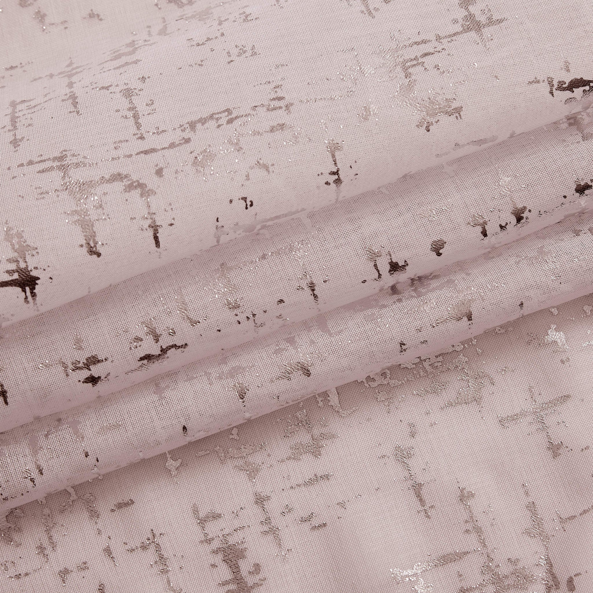72" Blush And Silver Abstract Shower Curtain - Homeroots - Flyclothing LLC