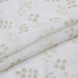 72" White And Gold Floral Shower Curtain - Homeroots - Flyclothing LLC