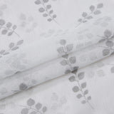 72" White And Silver Floral Shower Curtain - Homeroots - Flyclothing LLC