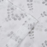 72" White And Silver Floral Shower Curtain - Homeroots - Flyclothing LLC