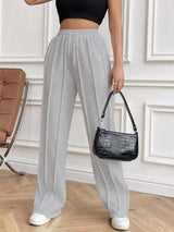 Drawstring Elastic Waist Pants with Pockets - Trendsi - Flyclothing LLC