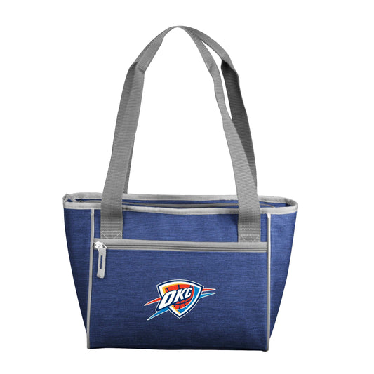 Oklahoma City Thunder Crosshatch 16 Can Cooler Tote - Logo Brands - Flyclothing LLC