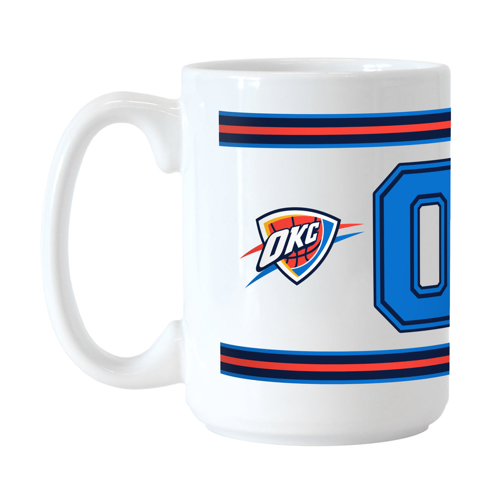 Oklahoma City Thunder 15oz Overtime Stripe Sublimated Mug