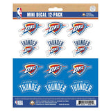 NBA - Oklahoma City Thunder Mini Decal 12-pk - Logo Brands - Flyclothing LLC