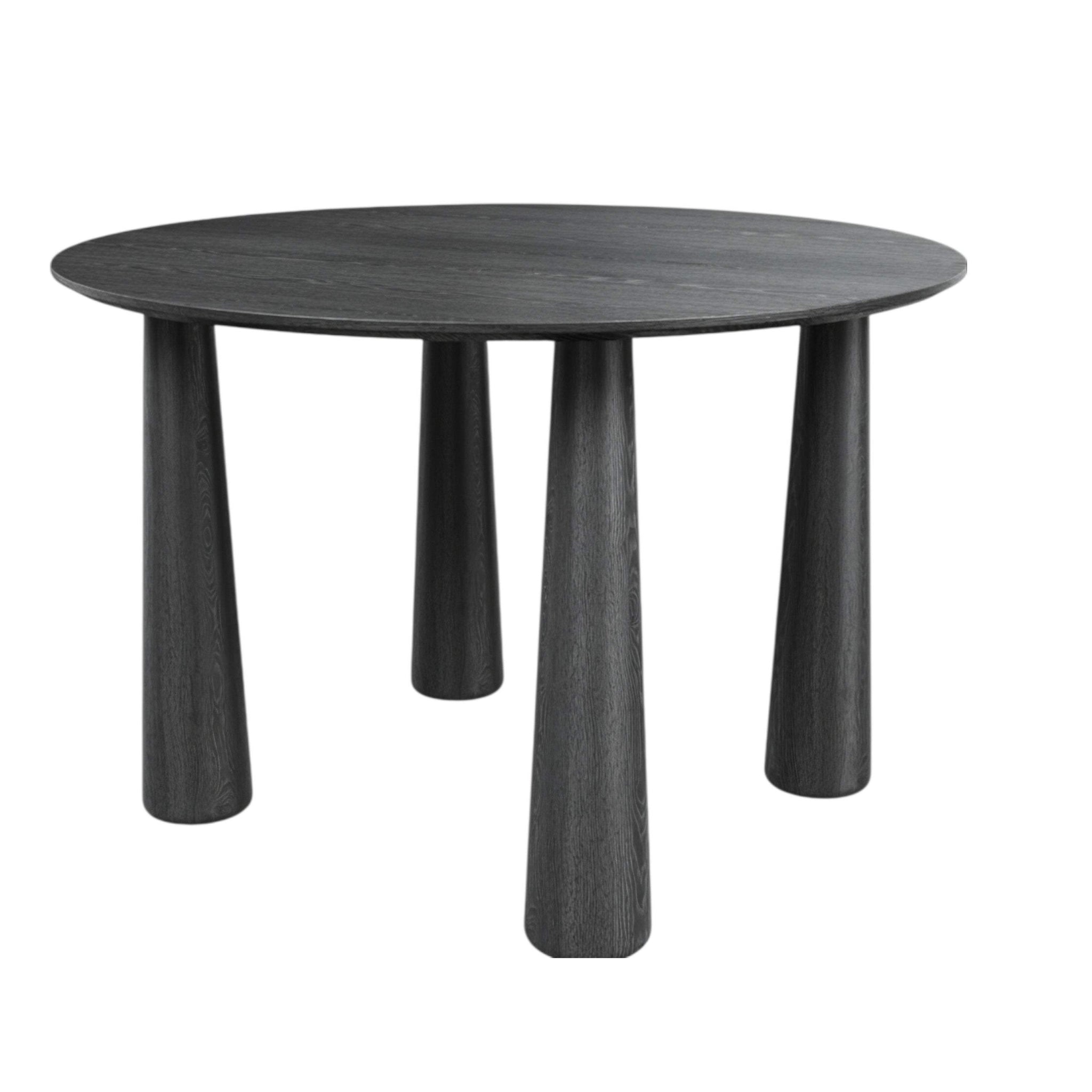 67" Black Solid Wood Oval Dining Table - HomeRoots - Flyclothing LLC