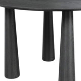 67" Black Solid Wood Oval Dining Table - HomeRoots - Flyclothing LLC