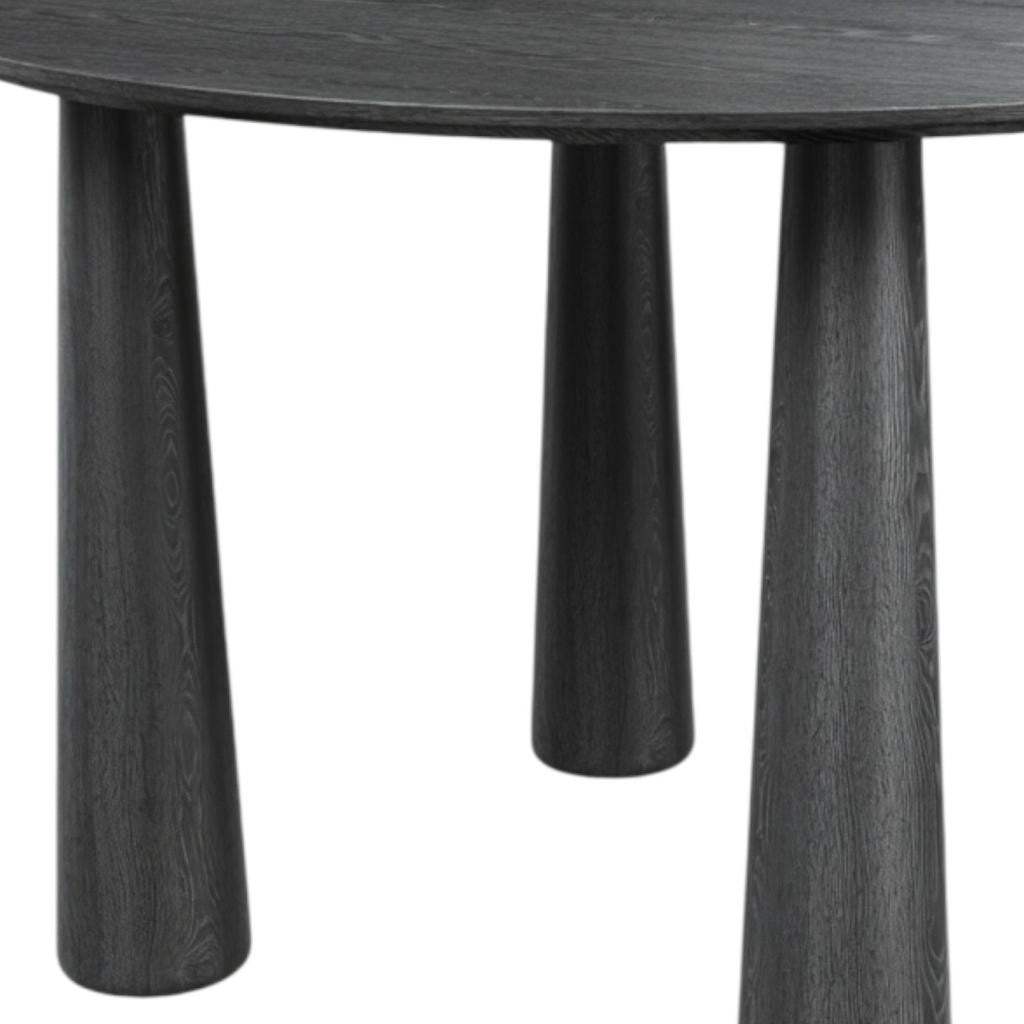 67" Black Solid Wood Oval Dining Table - HomeRoots - Flyclothing LLC