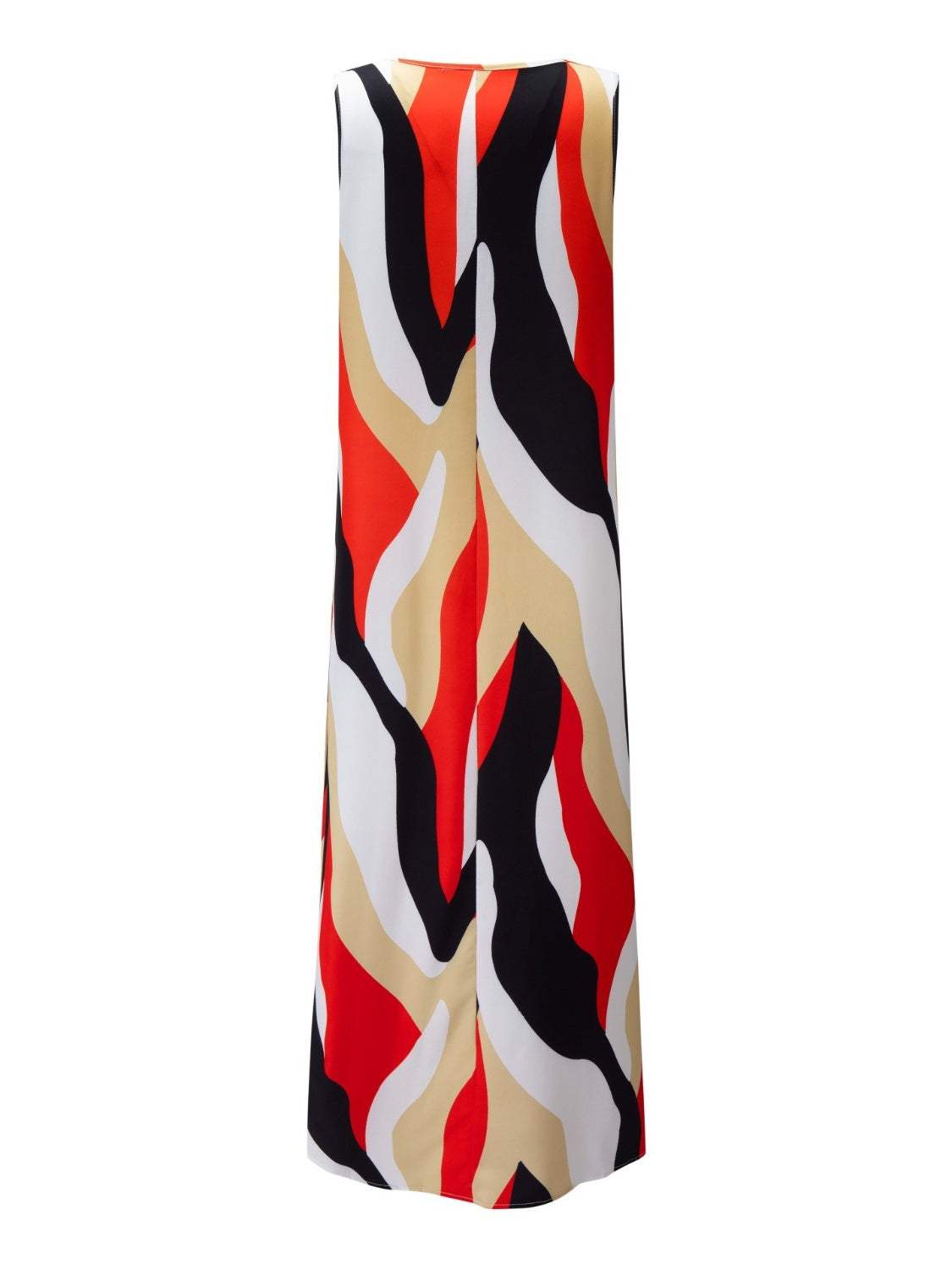 Printed Round Neck Mini Tank Dress - Trendsi - Flyclothing LLC