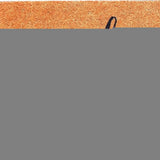 17" X 29" Brown Black And White Floral Welcome Outdoor Coir Door Mat - Homeroots - Flyclothing LLC