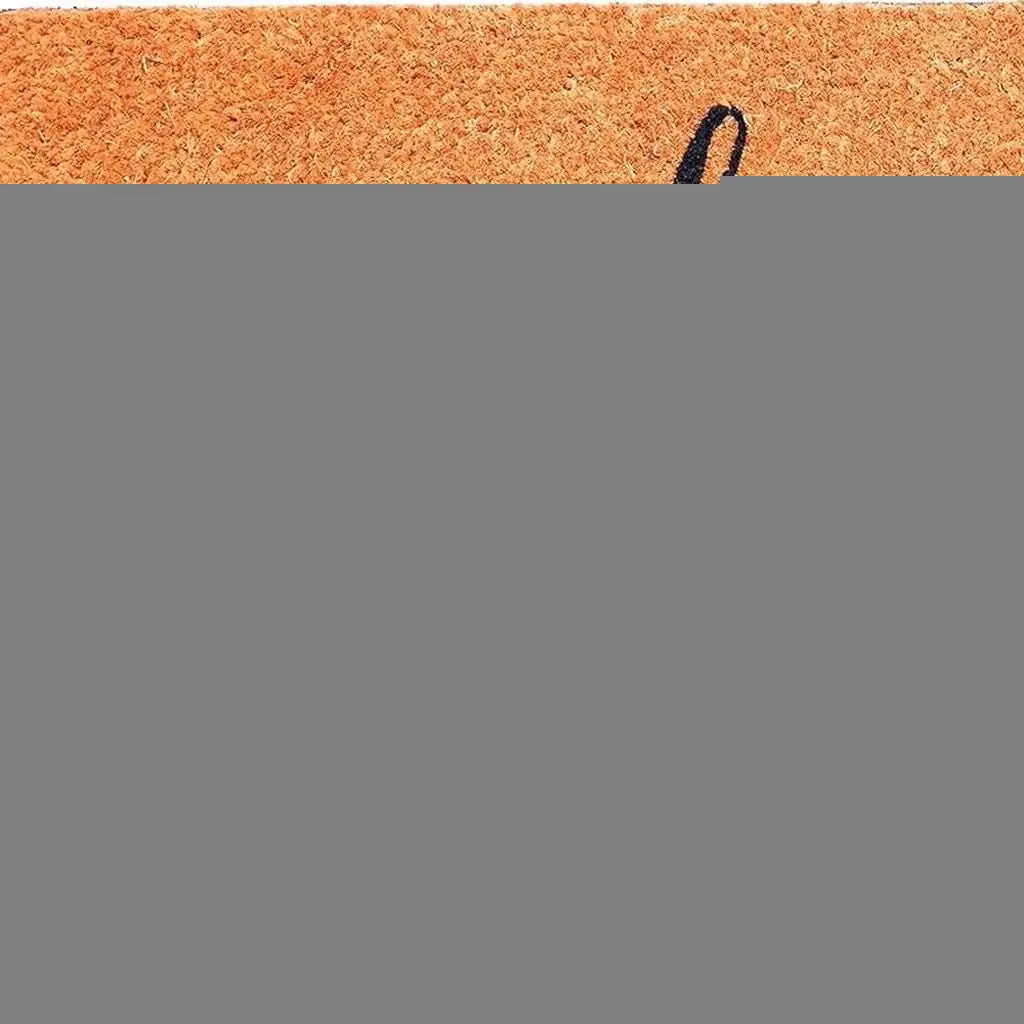 17" X 29" Brown Black And White Floral Welcome Outdoor Coir Door Mat - Homeroots - Flyclothing LLC