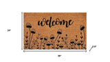 24" X 36" Brown And Black Mushrooms Welcome Outdoor Coir Door Mat - Homeroots - Flyclothing LLC