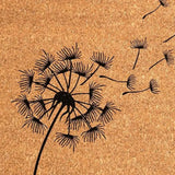 24" X 36" Brown And Black Floral Hello Outdoor Coir Door Mat - Homeroots - Flyclothing LLC