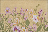 18" X 30" Brown Green And Purple Floral Outdoor Coir Door Mat - Homeroots - Flyclothing LLC