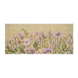 18" X 40" Brown Green And Purple Floral Outdoor Coir Door Mat - Homeroots - Flyclothing LLC