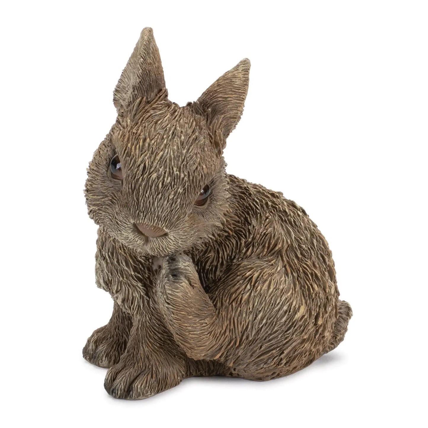 Set of Three Brown Resin Bunny Outdoor Statues - Homeroots - Flyclothing LLC