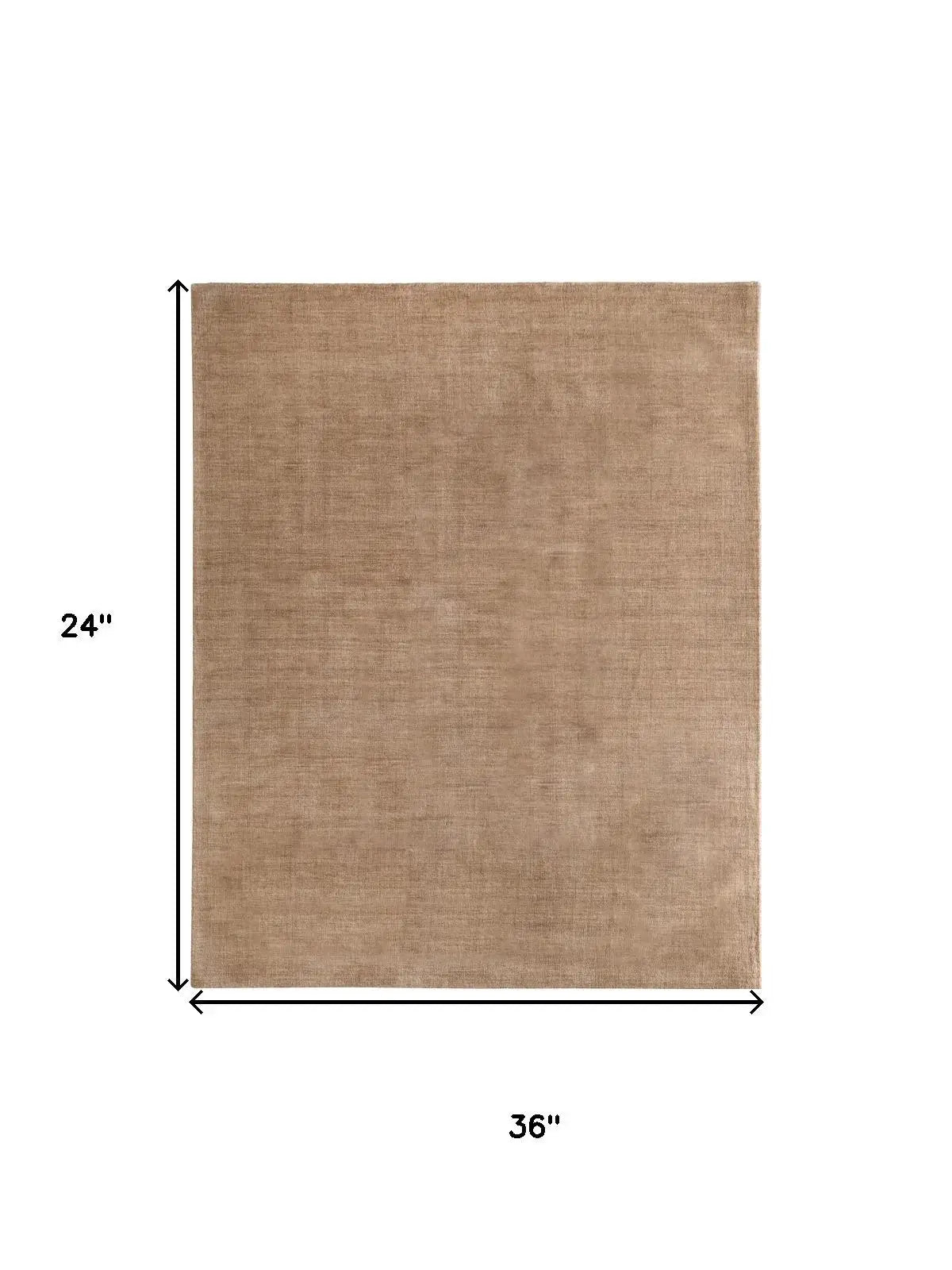 2' X 3' Tan Wool Hand Woven Area Rug - Homeroots - Flyclothing LLC