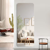 59" Silver Frameless Full Length Hanging Mirror - HomeRoots - Flyclothing LLC