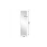 59" Silver Frameless Full Length Hanging Mirror - HomeRoots - Flyclothing LLC