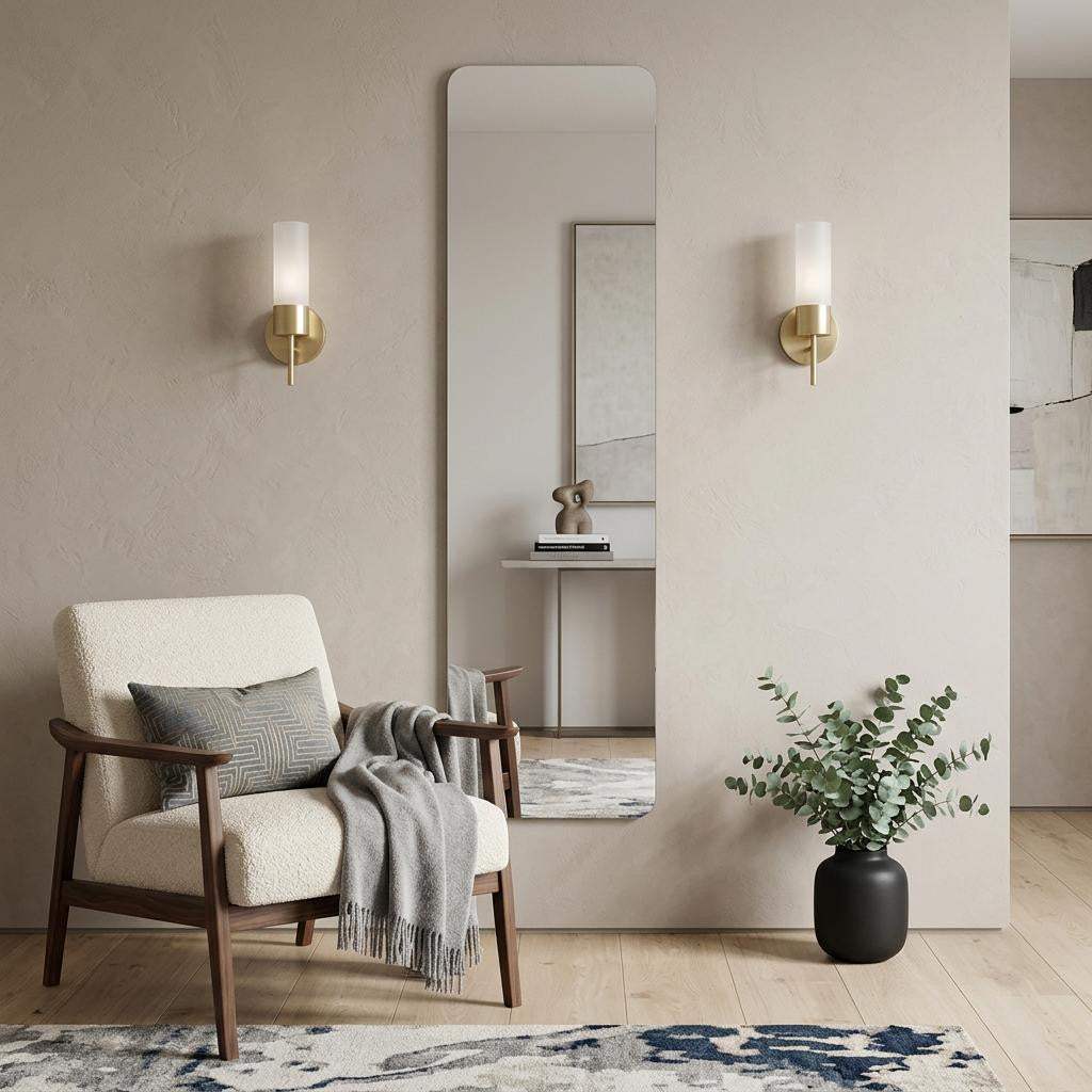 59" Silver Frameless Full Length Hanging Mirror - HomeRoots - Flyclothing LLC