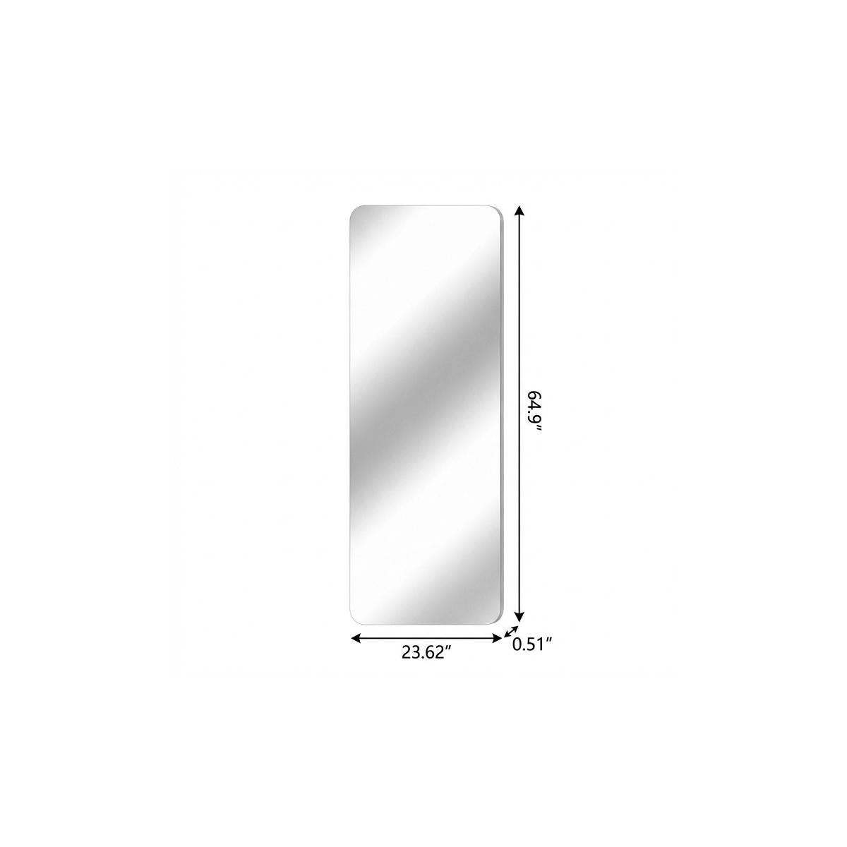 65" Frameless Full Length Hanging Mirror - HomeRoots - Flyclothing LLC