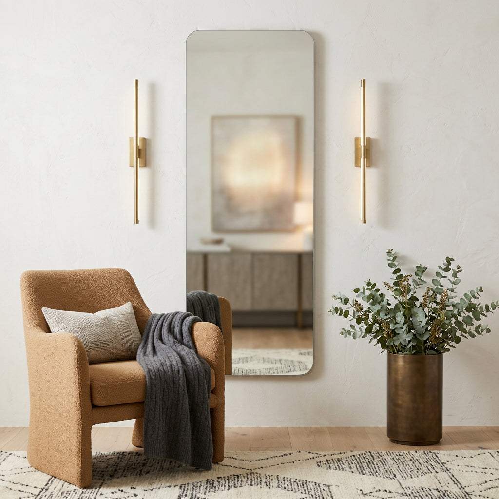 65" Frameless Full Length Hanging Mirror - HomeRoots - Flyclothing LLC