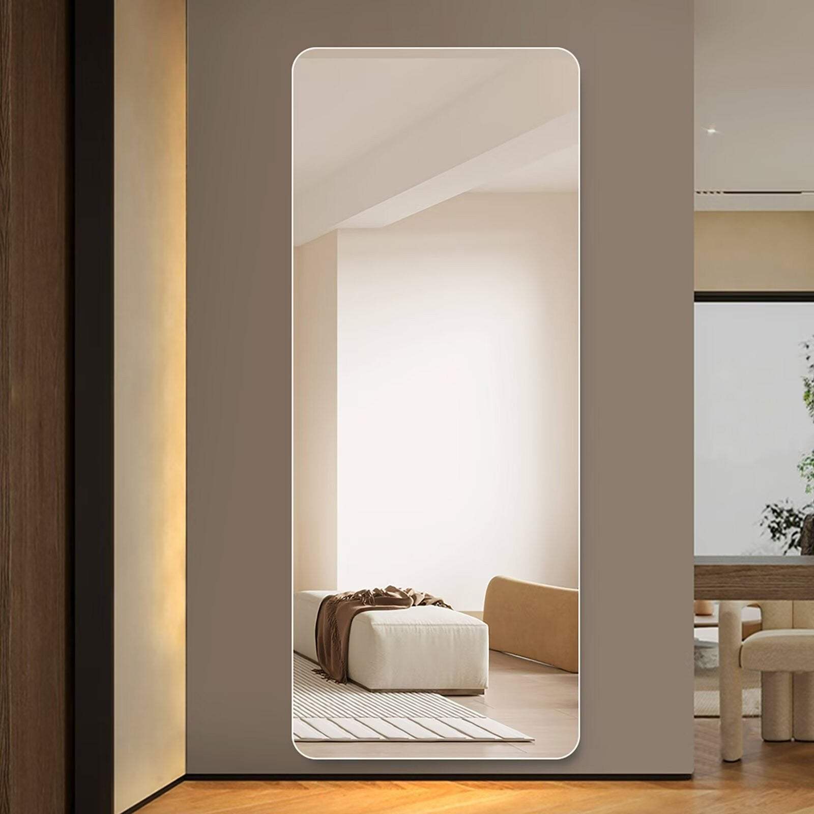 55" Frameless Full Length Hanging Mirror - HomeRoots - Flyclothing LLC