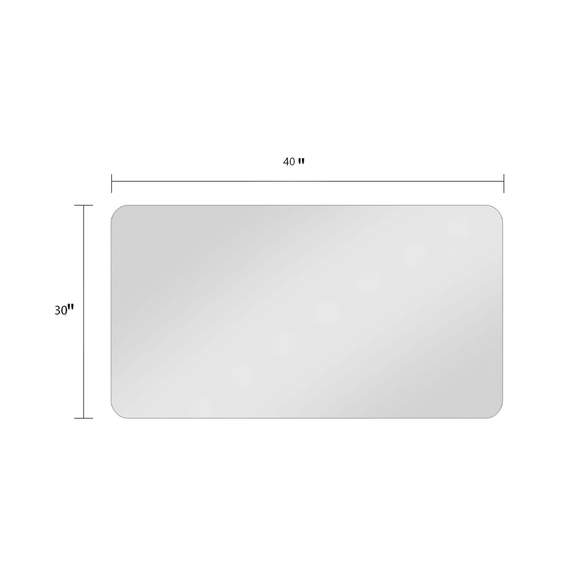 30" Frameless Bathroom Vanity Mirror - HomeRoots - Flyclothing LLC