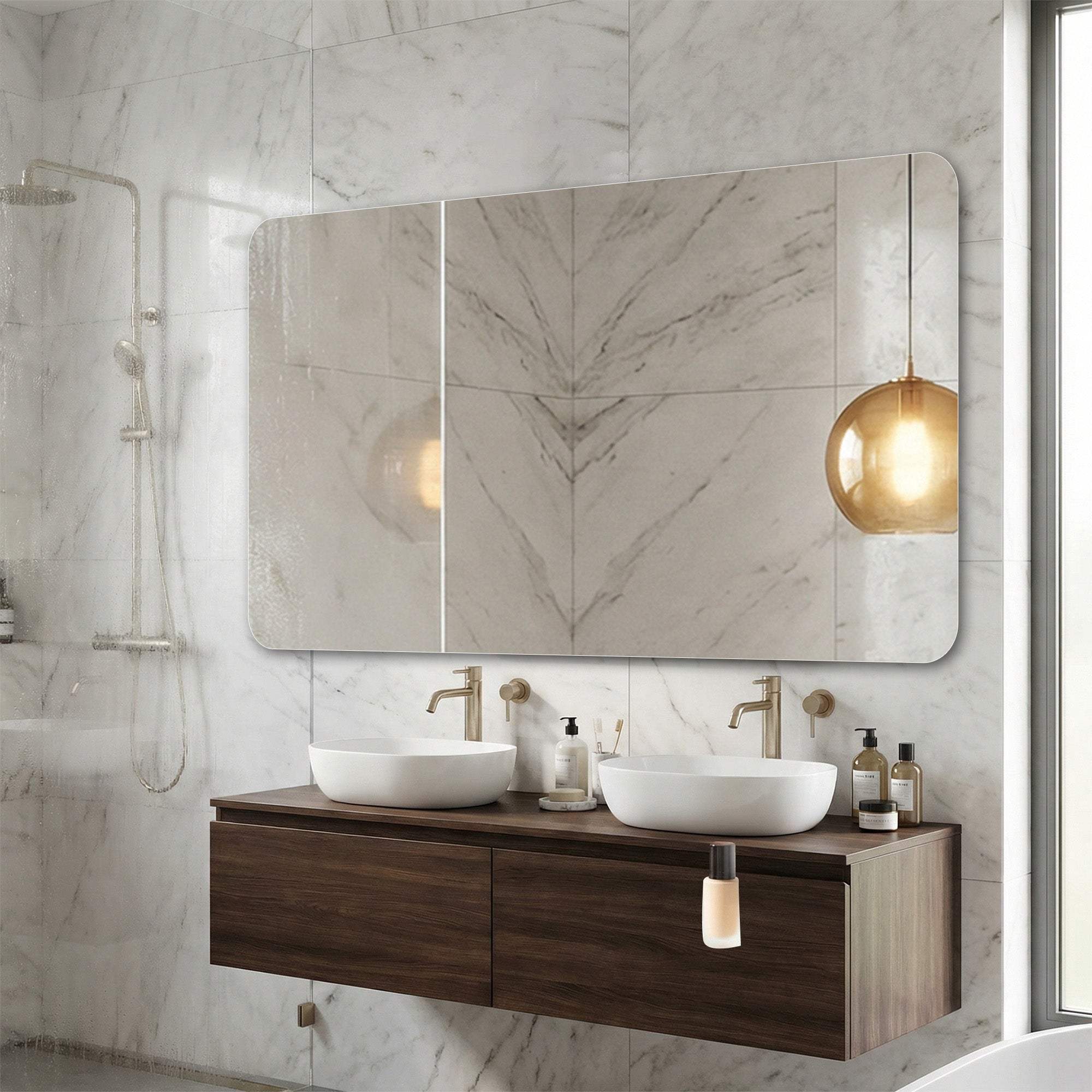 30" Frameless Bathroom Vanity Mirror - HomeRoots - Flyclothing LLC