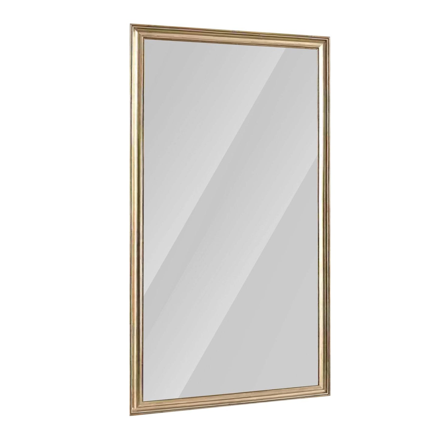 71" Golden Brown Wood Wall Mounted And Leaning Framed Full Length Mirror - HomeRoots - Flyclothing LLC