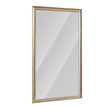 71" Golden Brown Wood Wall Mounted And Leaning Framed Full Length Mirror - HomeRoots - Flyclothing LLC