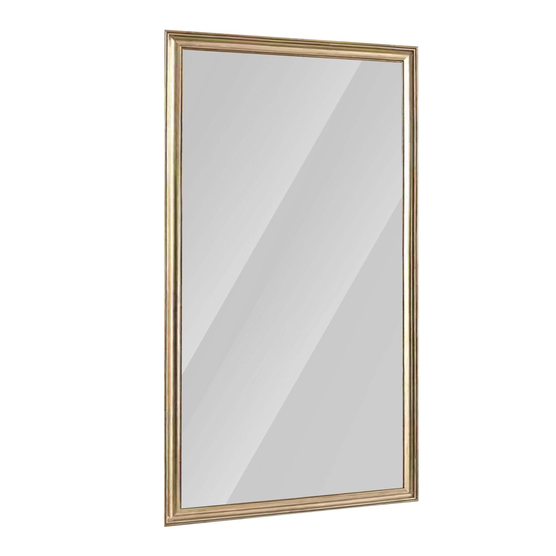 71" Golden Brown Wood Wall Mounted And Leaning Framed Full Length Mirror - HomeRoots - Flyclothing LLC