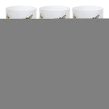 Set of Six White Green And Pink Hummingbird Floral Glass Votive Candle Holders - HomeRoots - Flyclothing LLC