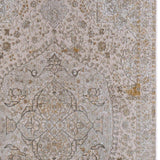 6' X 9' Ivory Gray And Gold Oriental Area Rug With Fringe - Homeroots - Flyclothing LLC