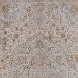 12' X 18' Ivory Gray And Gold Oriental Area Rug With Fringe - Homeroots - Flyclothing LLC