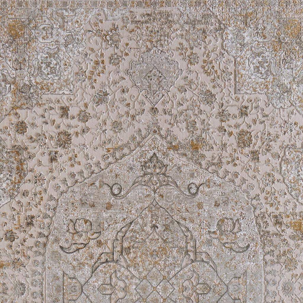12' X 18' Ivory Gray And Gold Oriental Area Rug With Fringe - Homeroots - Flyclothing LLC