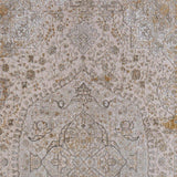 2' X 3' Ivory Gray And Gold Oriental Area Rug With Fringe - Homeroots - Flyclothing LLC