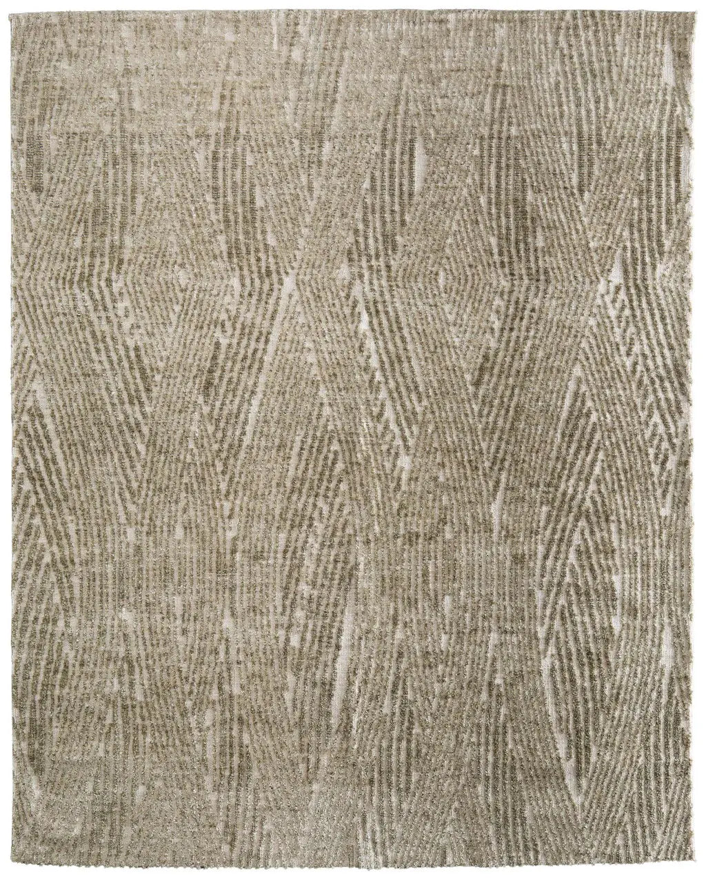 3' X 5' Green And Tan Abstract Area Rug - Homeroots - Flyclothing LLC