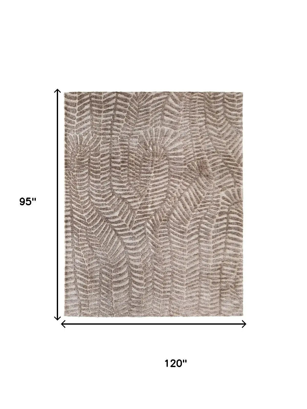 8' X 10' Taupe And Tan Animal Print Area Rug - Homeroots - Flyclothing LLC