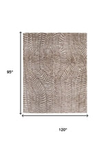 8' X 10' Taupe And Tan Animal Print Area Rug - Homeroots - Flyclothing LLC