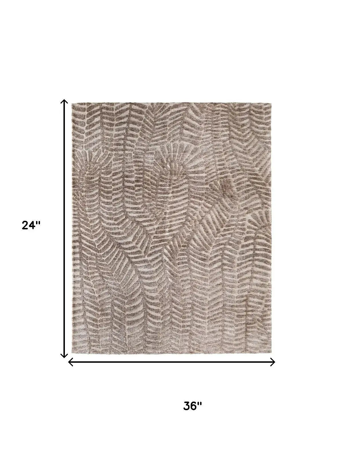 2' X 3' Taupe And Tan Animal Print Area Rug - Homeroots - Flyclothing LLC