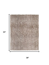2' X 3' Taupe And Tan Animal Print Area Rug - Homeroots - Flyclothing LLC