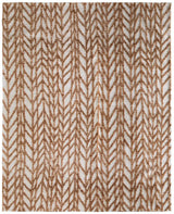 5' X 8' Brown And Tan Chevron Area Rug - Homeroots - Flyclothing LLC