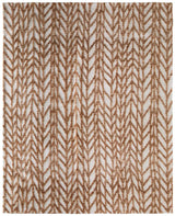 9' X 13' Brown And Tan Chevron Area Rug - Homeroots - Flyclothing LLC