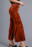 Umgee High Rise Elastic Waist Flare Pants - Trendsi - Flyclothing LLC