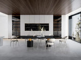 180" Black and Gold Marble and Steel Double Pedestal Base Dining Table - Homeroots - Flyclothing LLC