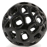 Set of Two Black Aluminum Hand Painted Decorative Orbs - Homeroots - Flyclothing LLC